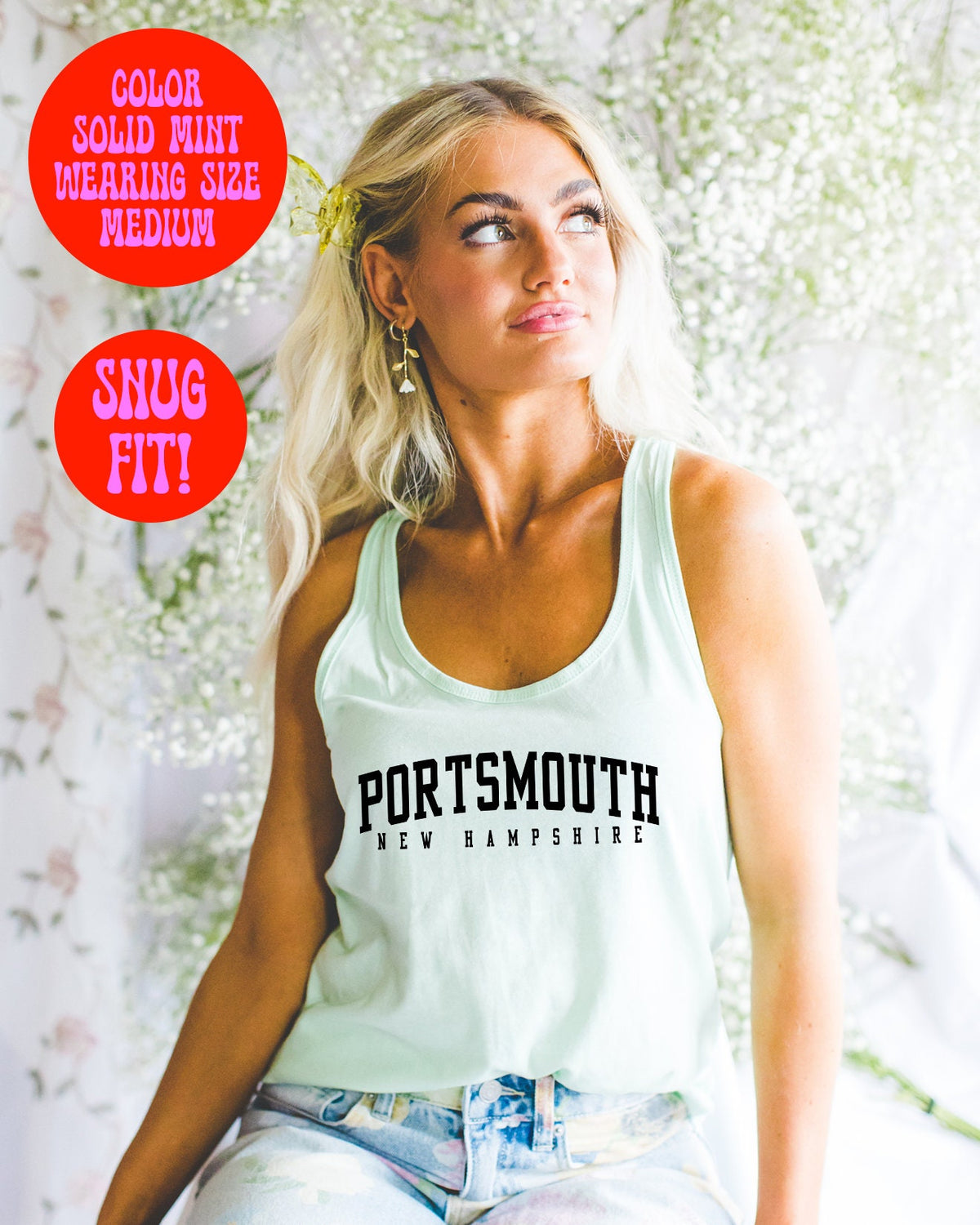 Portsmouth New Hampshire Tank Top Gifts Racerback Shirt Sleeveless Women39s Tank Top – Easygoing Wear · Top Pick For Any Outfit