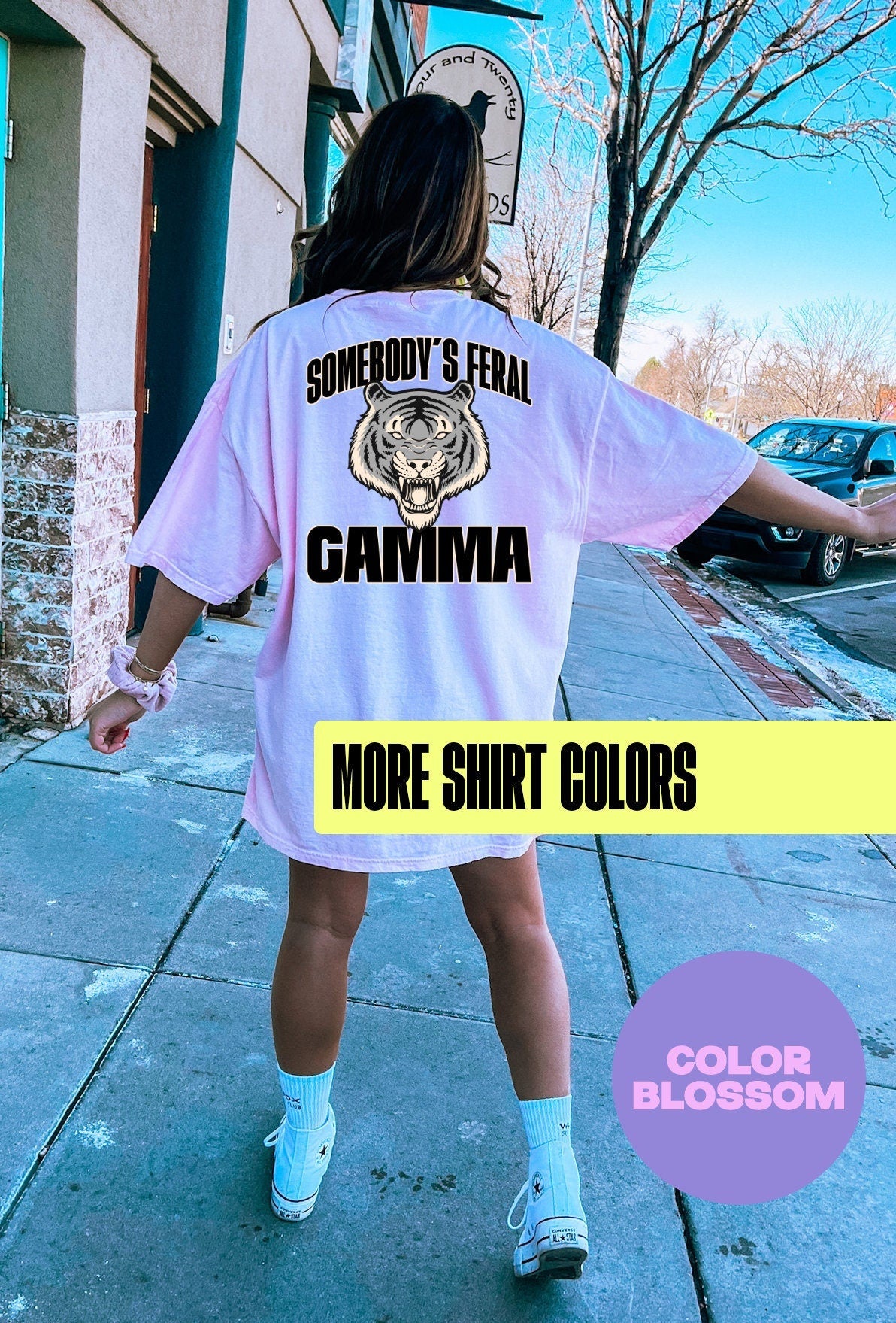 Gamma Grandma Grandmother Mothers Day BACK Print Shirt Gifts COMFORT COLORS Tshirt Crew Neck Tee Crewneck Short Sleeve Men Women Graphic Tee – Soft Feel · High-Quality Print