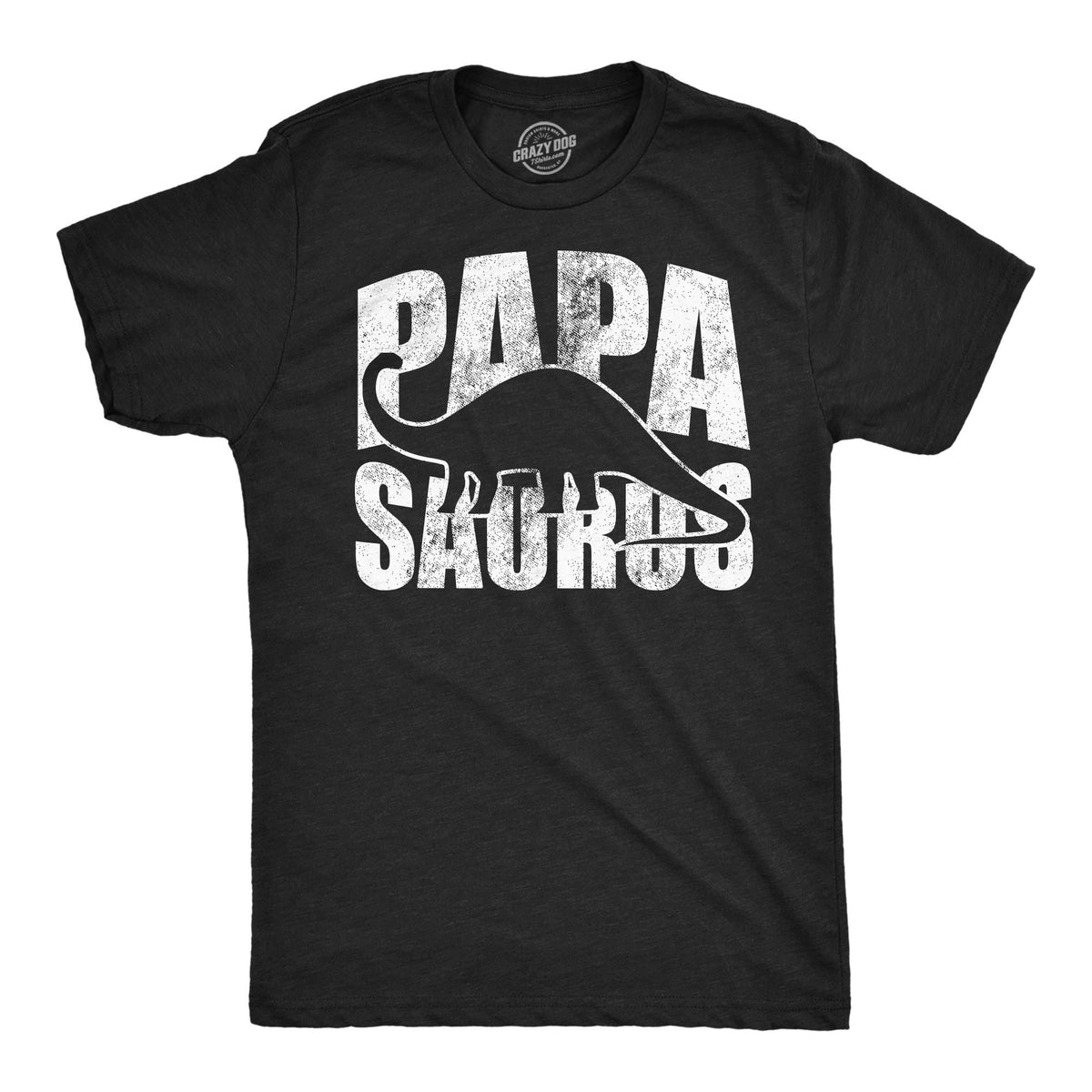 PAPA Saurus Tee Shirt Grandpa Dinosaur TShirt Gift For New Papa TREX Relative Top Jurassic Dino Joke Shirts Papasaurus Silhouette Graphic Tee – Warm & Stylish · Perfect For Daily Wear