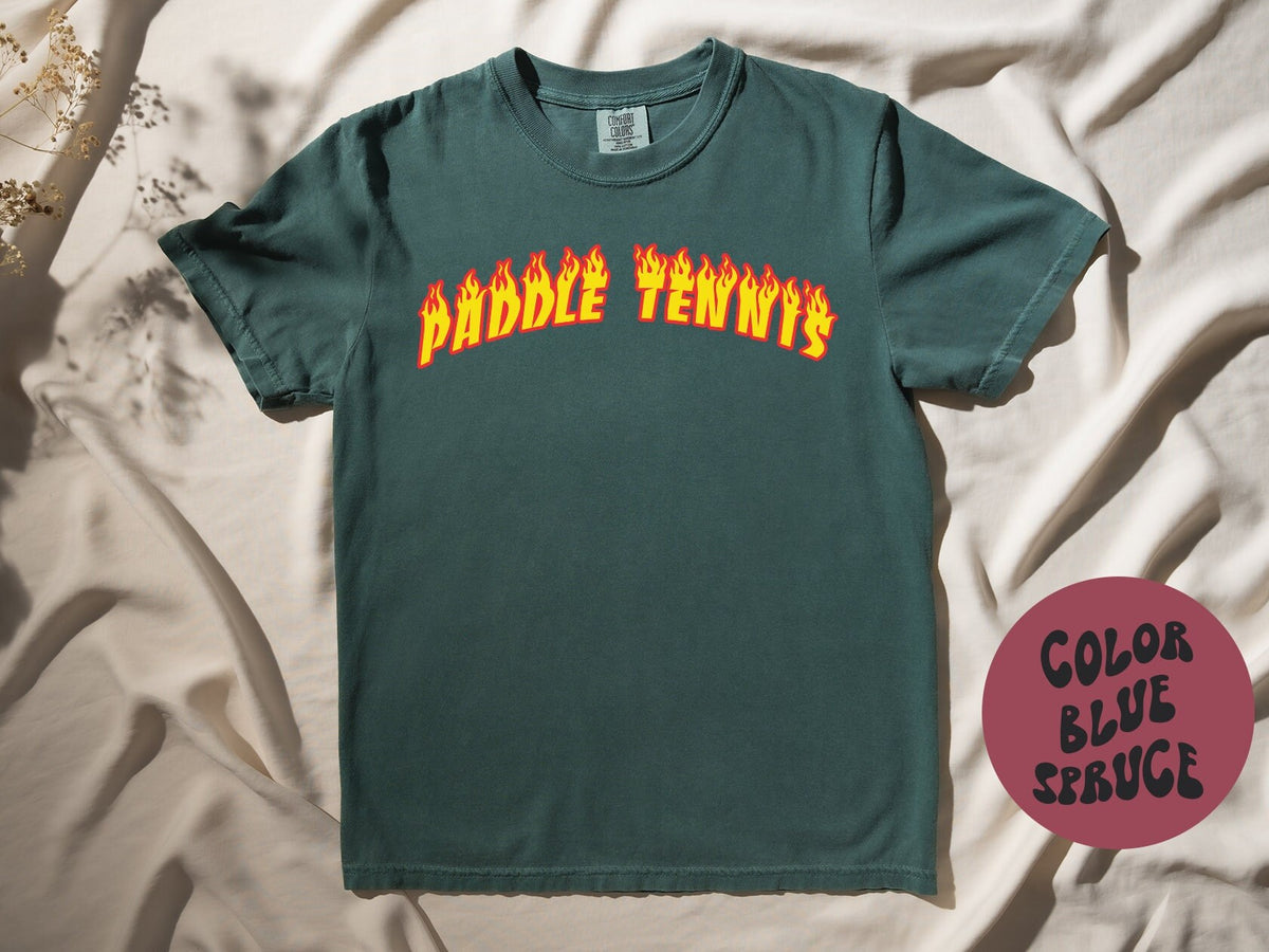 Paddle Tennis Shirt Gifts COMFORT COLORS Tshirt Crew Neck Tee Crewneck Short Sleeve Men Women Graphic Tee – Everyday Comfort · High-Quality Print