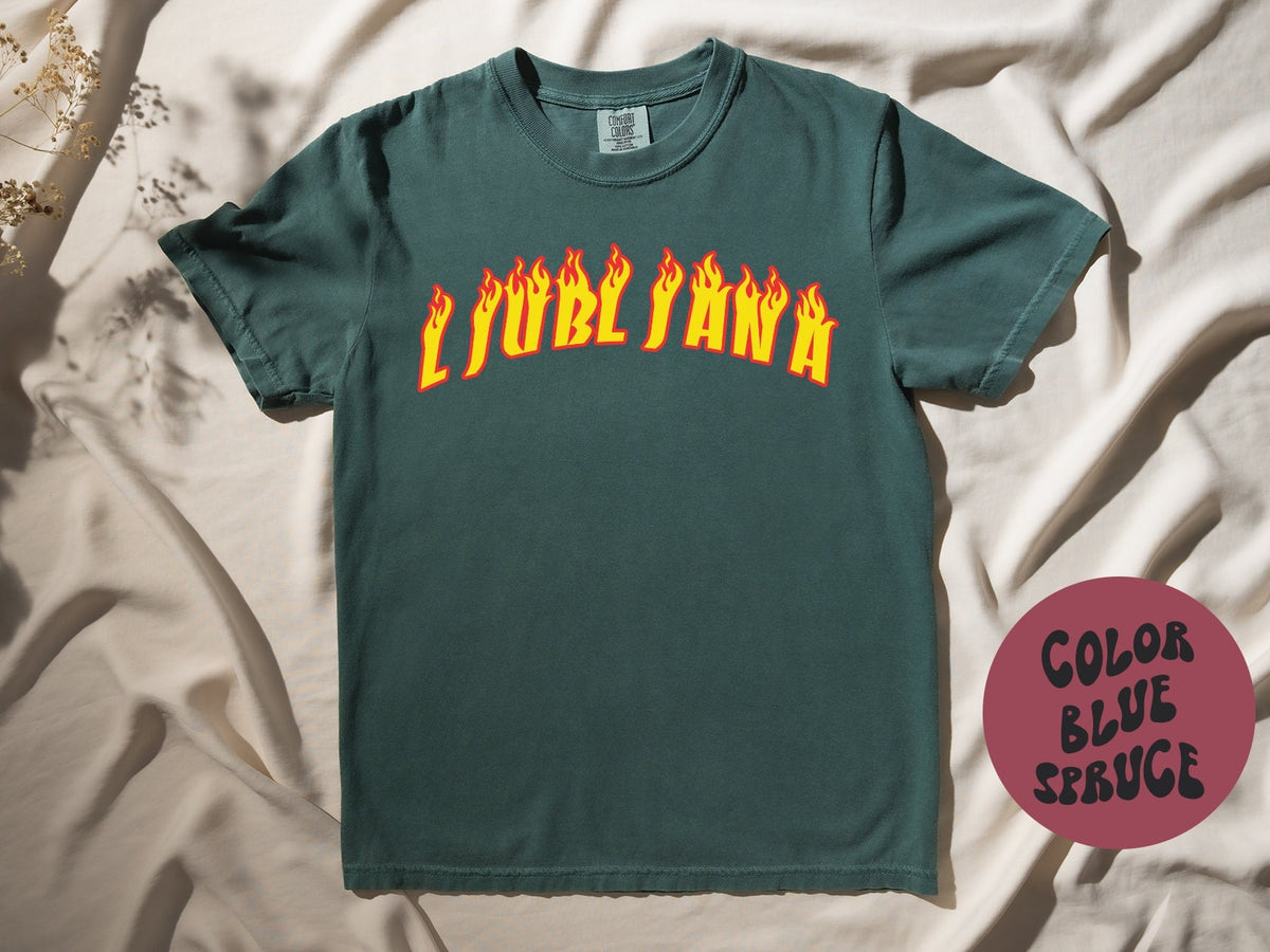 Ljubljana Slovenia Shirt Gifts COMFORT COLORS Tshirt Crew Neck Tee Crewneck Short Sleeve Men Women Graphic Tee – Bold Style · Must-Have Style