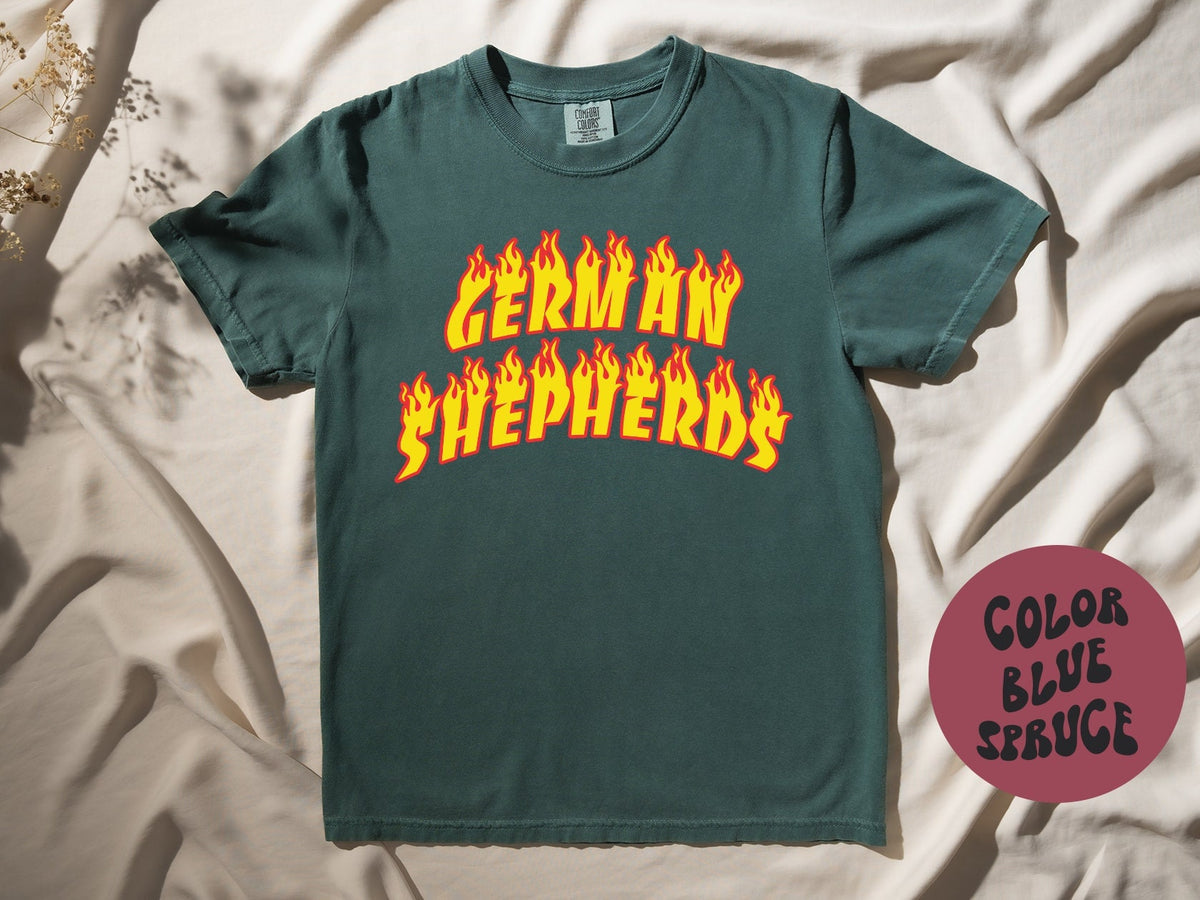 German Shepherd Dog Mom Dad Shirt Gifts COMFORT COLORS Tshirt Crew Neck Tee Crewneck Short Sleeve Men Women Graphic Tee – Cozy Vibes · Top Pick For Any Outfit