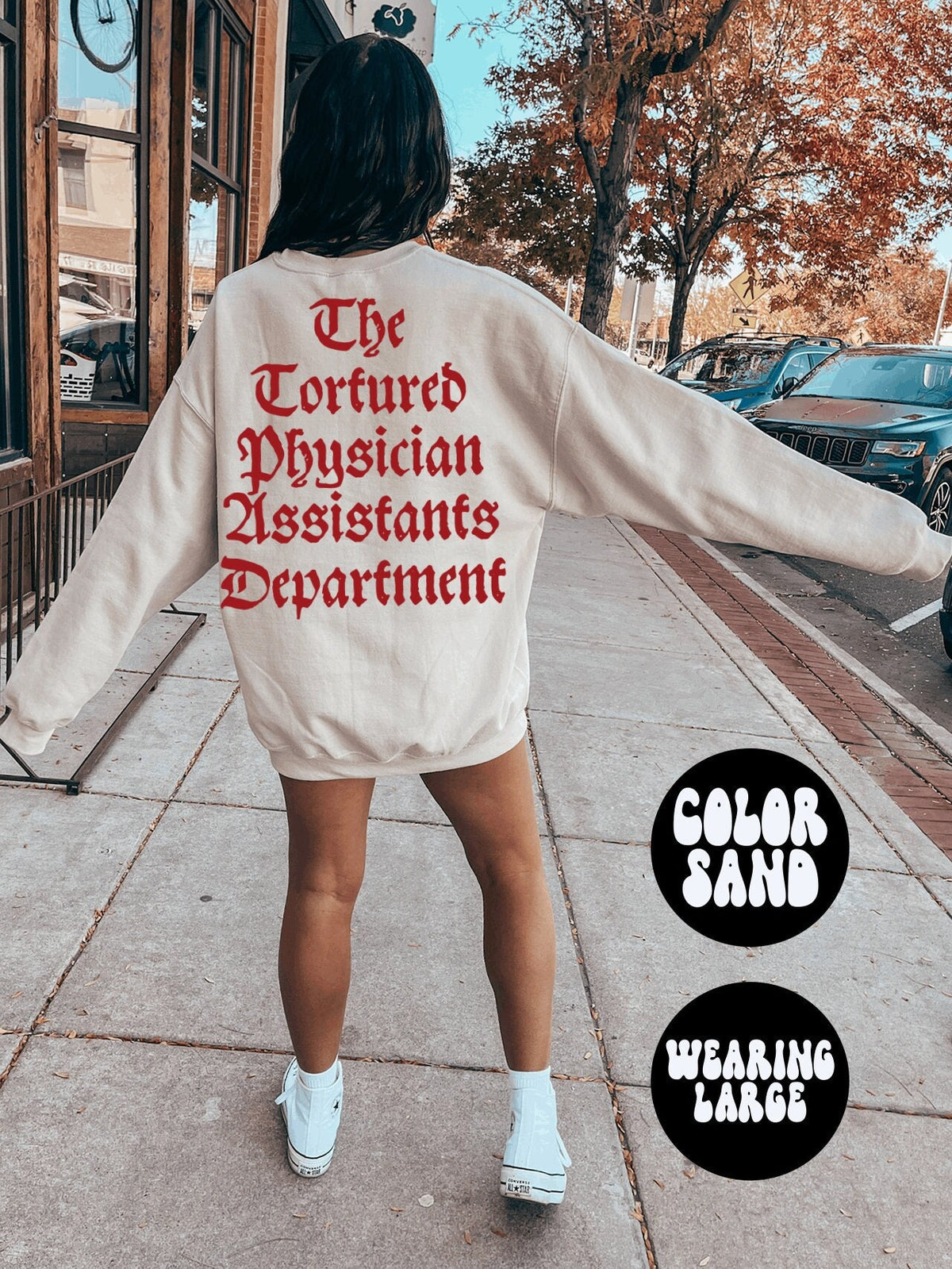 Physician Assistant PA Graduation BACK PRINT Sweatshirt Gifts Crewneck Funny Sweater Shirt Jumper Men Women Him Her Sweatshirt – Fan Favorite · Top Pick For Any Outfit