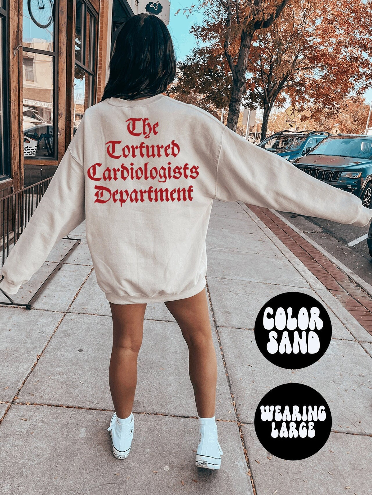 Cardiologist Cardiology Grad Graduation BACK PRINT Sweatshirt Gifts Crewneck Funny Sweater Shirt Jumper Men Women Him Her Sweatshirt – Fan Favorite · Perfect For Daily Wear