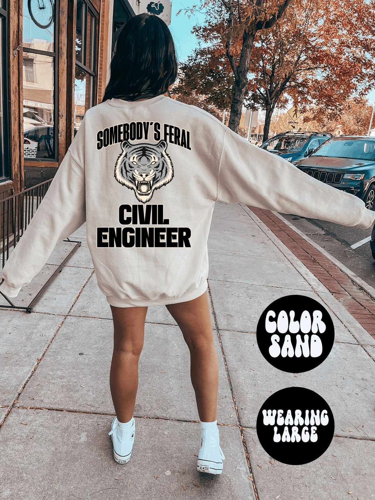 Civil Engineer BACK PRINT Sweatshirt Gifts Crewneck Funny Sweater Shirt Jumper Men Women Him Her Sweatshirt – Everyday Comfort · Great Gift For Fans