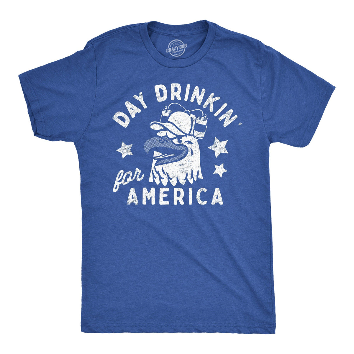 Independence Day Shirt 4th of July Shirt USA Shirt Patriotic Shirt America Shirt Beer Shirt Day Drinkin For America Eagle Shirts Graphic Tee – Soft Feel · Great Gift For Fans