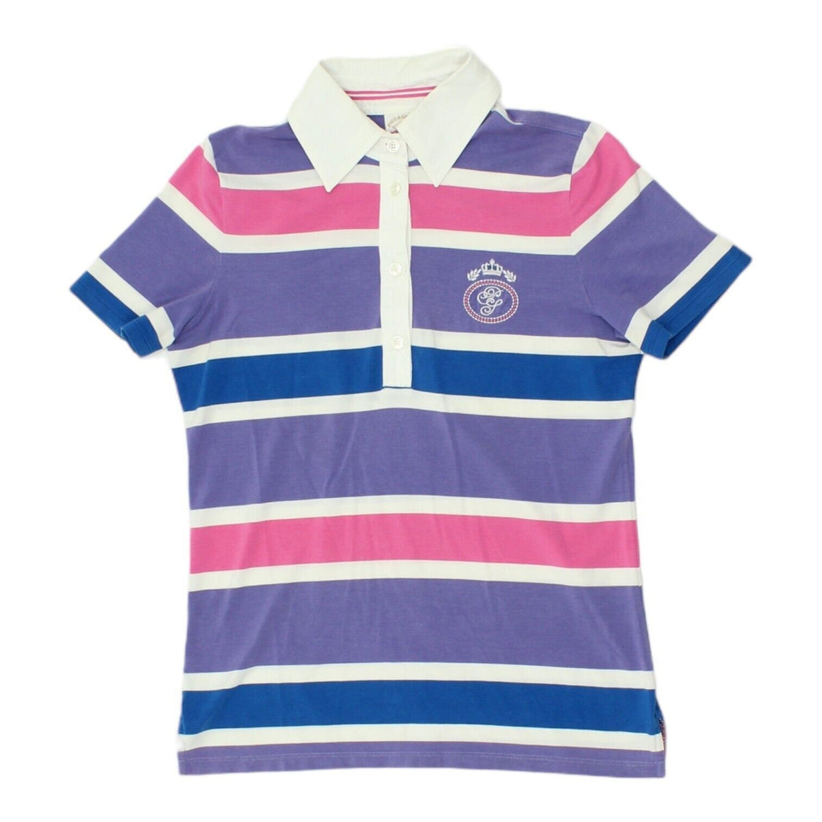 Paul Shark Womens Purple Pink Striped Polo Shirt Vintage High End Designer Graphic Tee – Feel-Good Design · Must-Have Style