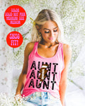 Football Aunt Tank Top Gifts Racerback Shirt Sleeveless Women39s Tank Top – Premium Graphic · Perfect For Daily Wear