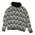 Benetton Womens White Black Patterned Roll Neck Jumper Vintage Designer VTG Graphic Tee – Fan Favorite · Top Pick For Any Outfit