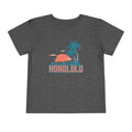 Honolulu Hawaii Toddler TShirt Retro Palm Tree Toddler Honolulu Shirt Personalization Available Graphic Tee – Warm & Stylish · Must-Have Style