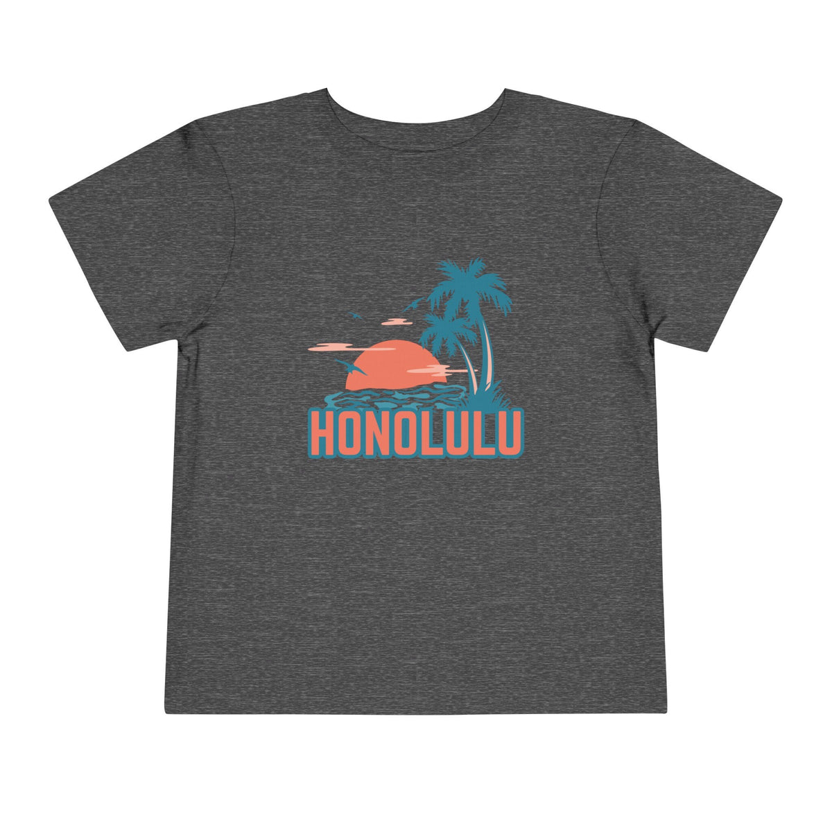 Honolulu Hawaii Toddler TShirt Retro Palm Tree Toddler Honolulu Shirt Personalization Available Graphic Tee – Warm & Stylish · Must-Have Style
