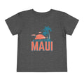Maui Hawaii Toddler TShirt Retro Palm Tree Toddler Maui Shirt Personalization Available Graphic Tee – Warm & Stylish · Must-Have Style