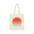Lake Tahoe California Retro 80s Cotton Canvas Lake Tahoe Tote Bag Personalization Available Tote Bag – Easygoing Wear · Top Pick For Any Outfit