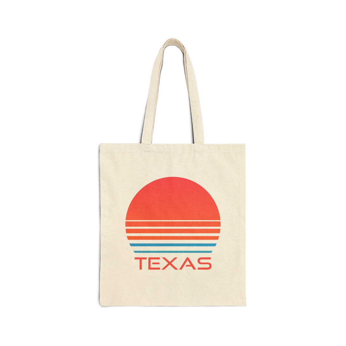Texas Cotton Canvas Texas Tote Bag Retro 80s Personalization Available Tote Bag – Warm & Stylish · High-Quality Print