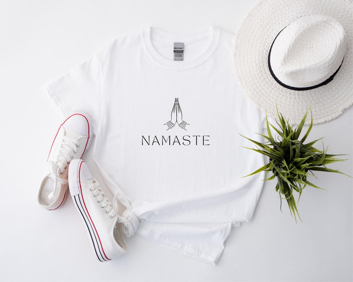 Namaste Yoga T Shirt Damen Inspirierendes Shirt Zen Yoga Kleidung Lustiges Yoga Zitat Shirt Meditations T Shirt Graphic Tee – Feel-Good Design · Great Gift For Fans