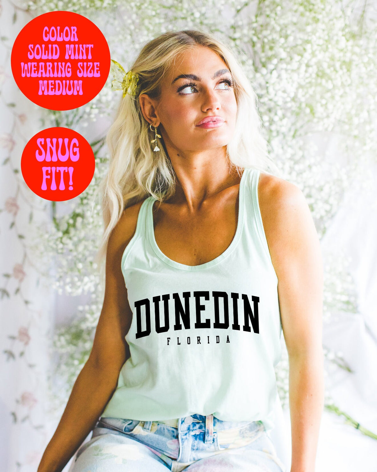 Dunedin Florida Tank Top Gifts Racerback Shirt Sleeveless Women39s Tank Top – Soft Feel · Must-Have Style