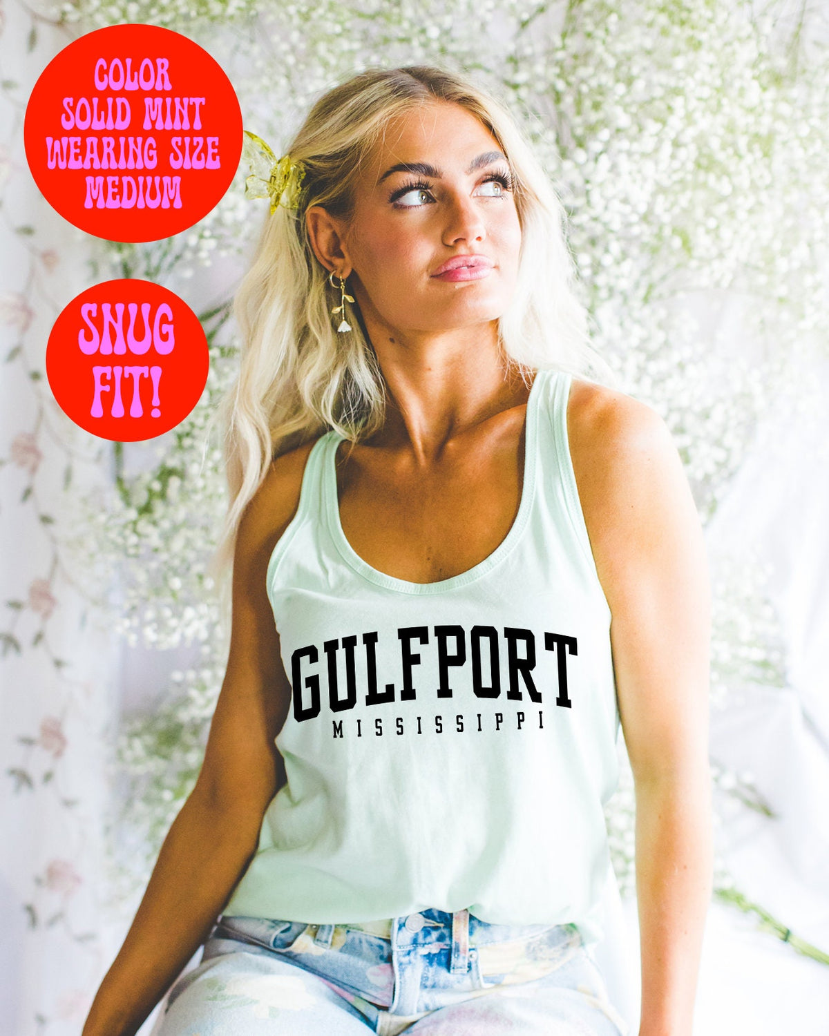 Gulfport Mississippi Tank Top Gifts Racerback Shirt Sleeveless Women39s Tank Top – Everyday Comfort · Great Gift For Fans