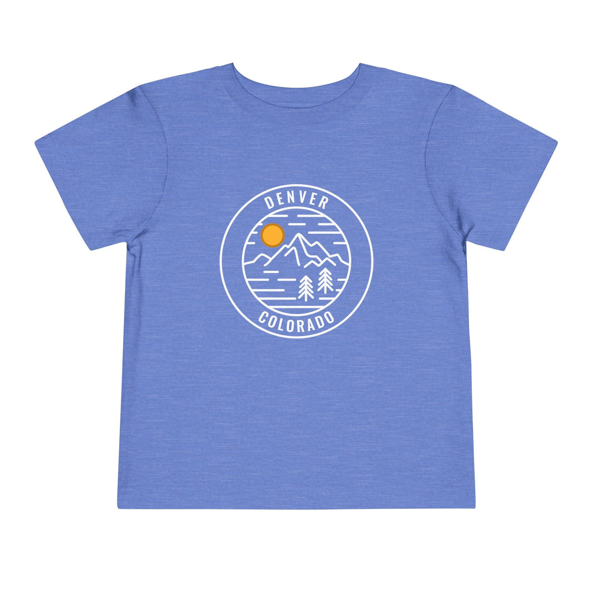 Denver Colorado Toddler TShirt Retro Mountain Toddler Denver Shirt Personalization Available Graphic Tee – Aesthetic Look · High-Quality Print