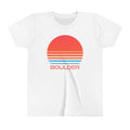 Boulder Colorado Youth Shirt Retro 80s Boulder Kid39s TShirt Personalization Available Graphic Tee – Aesthetic Look · Great Gift For Fans