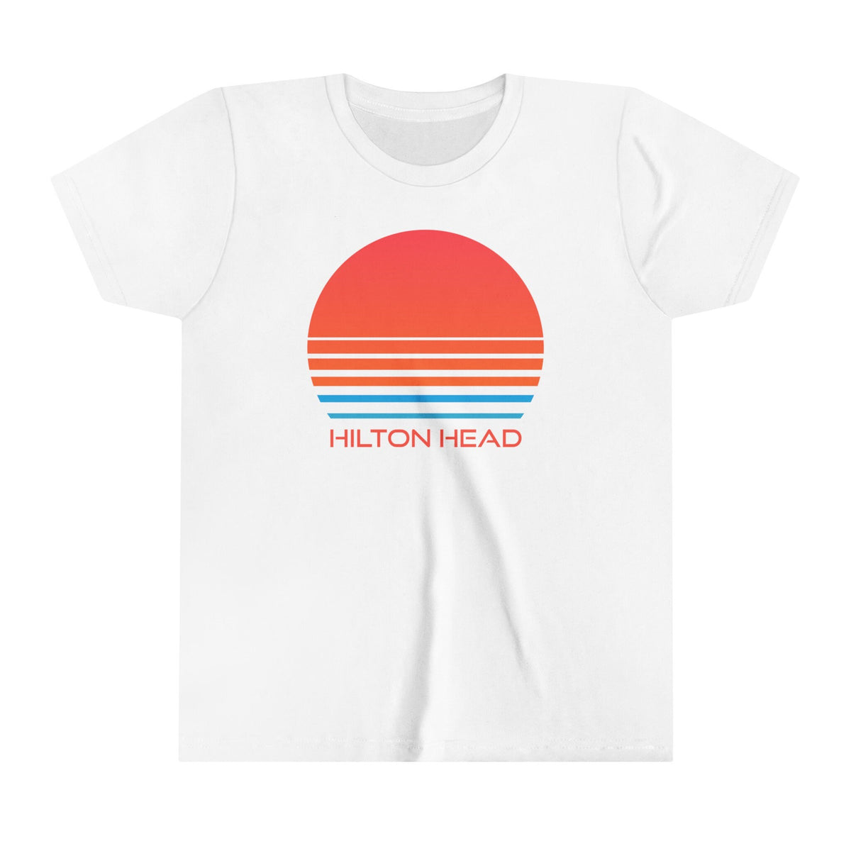 Hilton Head South Carolina Youth Shirt Retro 80s Hilton Head Kid39s TShirt Personalization Available Graphic Tee – Easygoing Wear · High-Quality Print