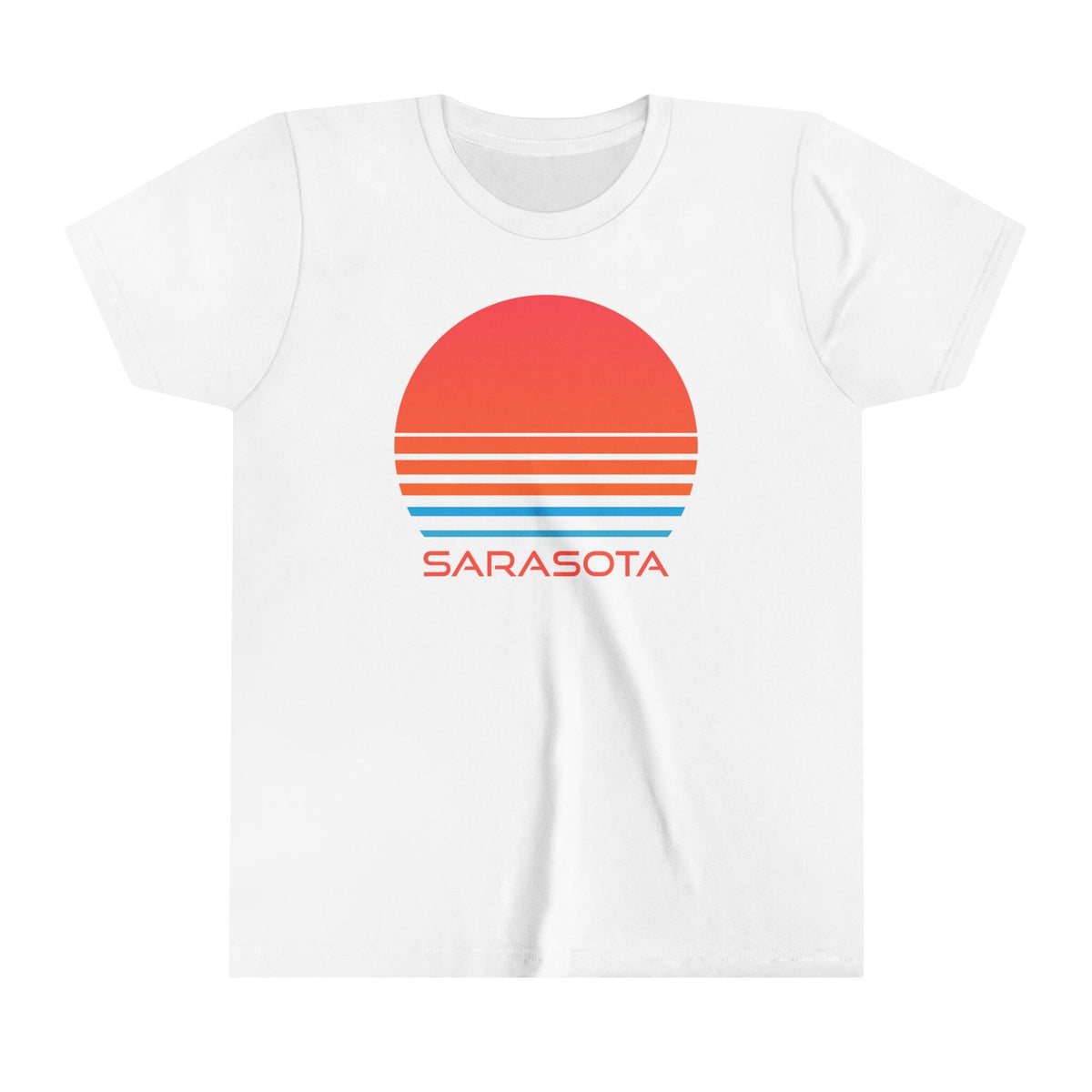 Sarasota Florida Youth Shirt Retro 80s Sarasota Kid39s TShirt Personalization Available Graphic Tee – Premium Graphic · Must-Have Style