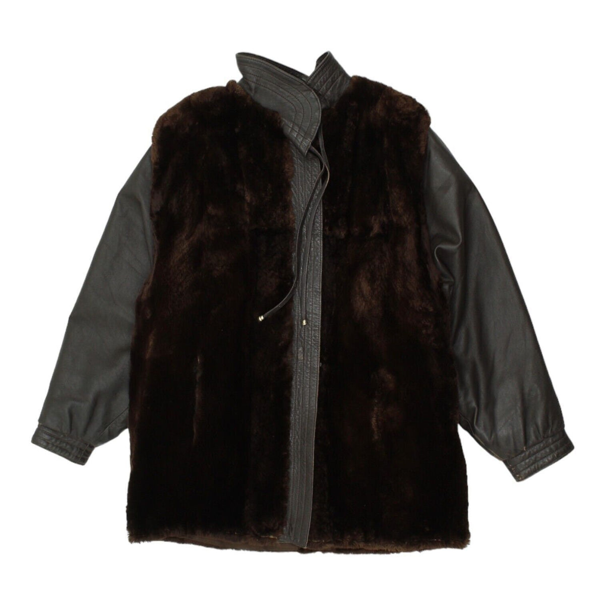 Vintage Womens Brown Leather Wool Coat High End Luxury Jacket VTG Graphic Tee – Feel-Good Design · Top Pick For Any Outfit