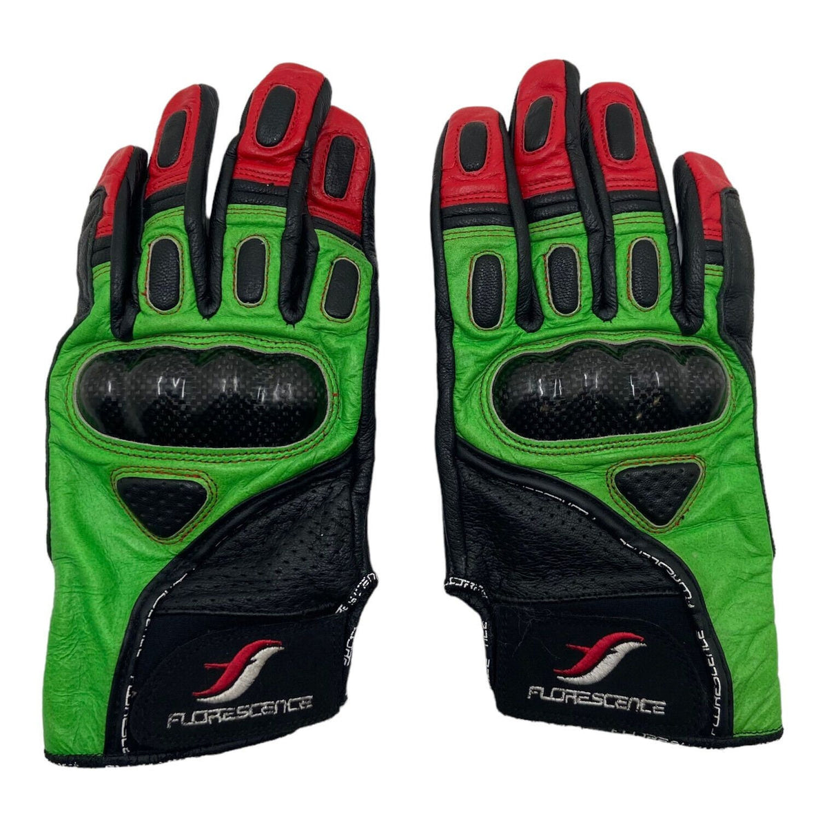 Florescence Mens Black Green Leather Motorcycle Gloves Vintage Biker Gear VTG Graphic Tee – Easygoing Wear · Must-Have Style