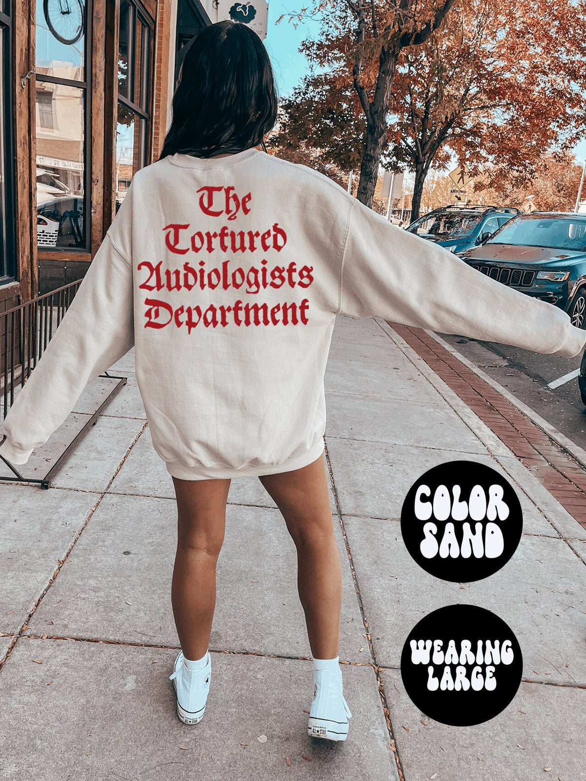 Audiologist Audiology Grad Graduation BACK PRINT Sweatshirt Gifts Crewneck Funny Sweater Shirt Jumper Men Women Him Her Sweatshirt – Fan Favorite · High-Quality Print