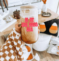 San Diego Era Moving Away Glass Tumbler Gifts Mug Reusable Cup Bamboo Lid Straw Iced Coffee Soda Can Graphic Tee – Premium Graphic · Great Gift For Fans