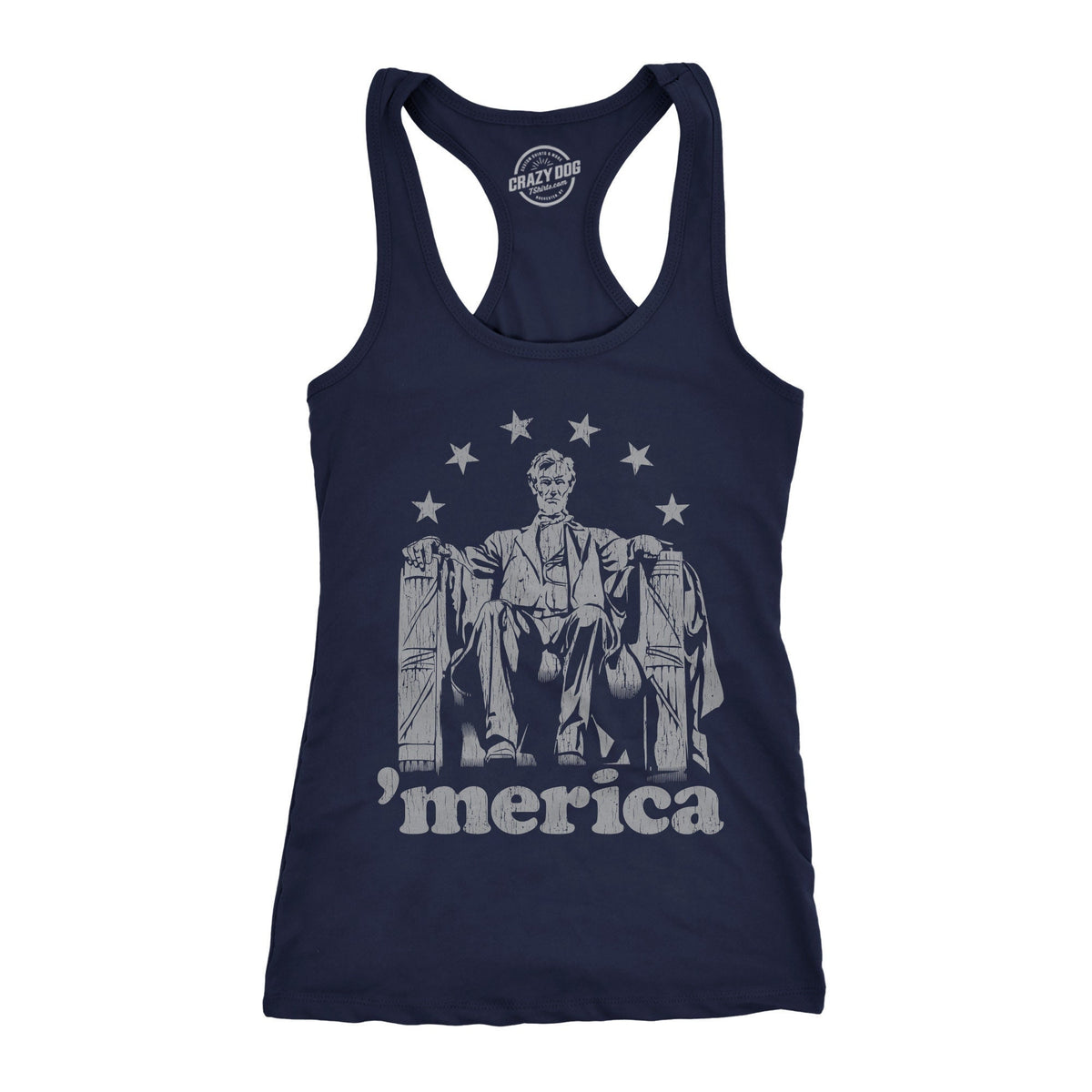 Womens Independence Day Tank Top 4th July Celebration Tank Abraham Lincoln Tanks Abe Lincoln Tank America Tanks Merica Tank Tank Top – Everyday Comfort · Perfect For Daily Wear