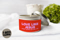 Love like Jesus Christian Faith Religious Bible Verses Candle Gifts Tin Coconut Soy Wax Scented Aromatherapy Vanilla Coffee Home Graphic Tee – Soft Feel · High-Quality Print