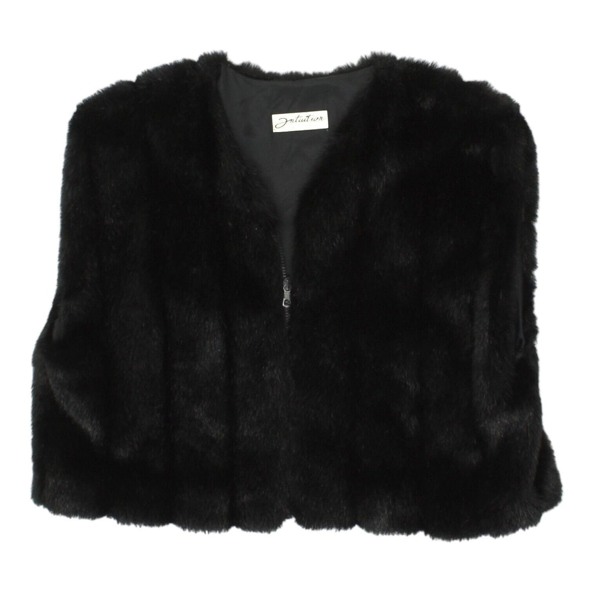Intuition CD Fashion Womens Black Faux Fur Full Sleeveless Bodywarmer Vintage Graphic Tee – Easygoing Wear · Trending Graphic Apparel