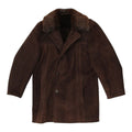 Vintage Mens Brown Sheepskin Fur Trim Suede Coat High End Luxury Overcoat VTG Graphic Tee – Fan Favorite · Perfect For Daily Wear