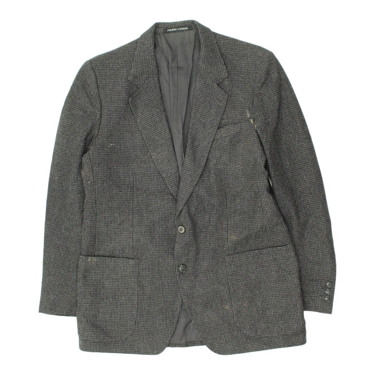 Pierre Cardin Mens Grey Blazer Jacket Vintage High End Designer Suit VTG Graphic Tee – Bold Style · High-Quality Print