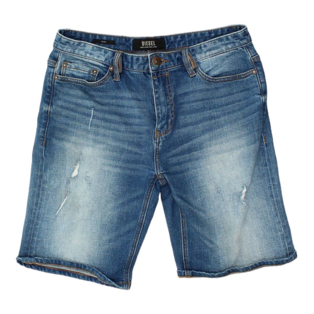 Diesel Mens Blue Distressed Slim Denim Shorts Vintage High End Designer VTG Graphic Tee – Premium Graphic · Must-Have Style