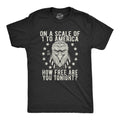 Independence Day Shirt 4th of July Shirt USA Shirt Patriotic Shirt America Shirt Scale of 1 To America How Free Are You Tonight Eagle Graphic Tee – Bold Style · Top Pick For Any Outfit