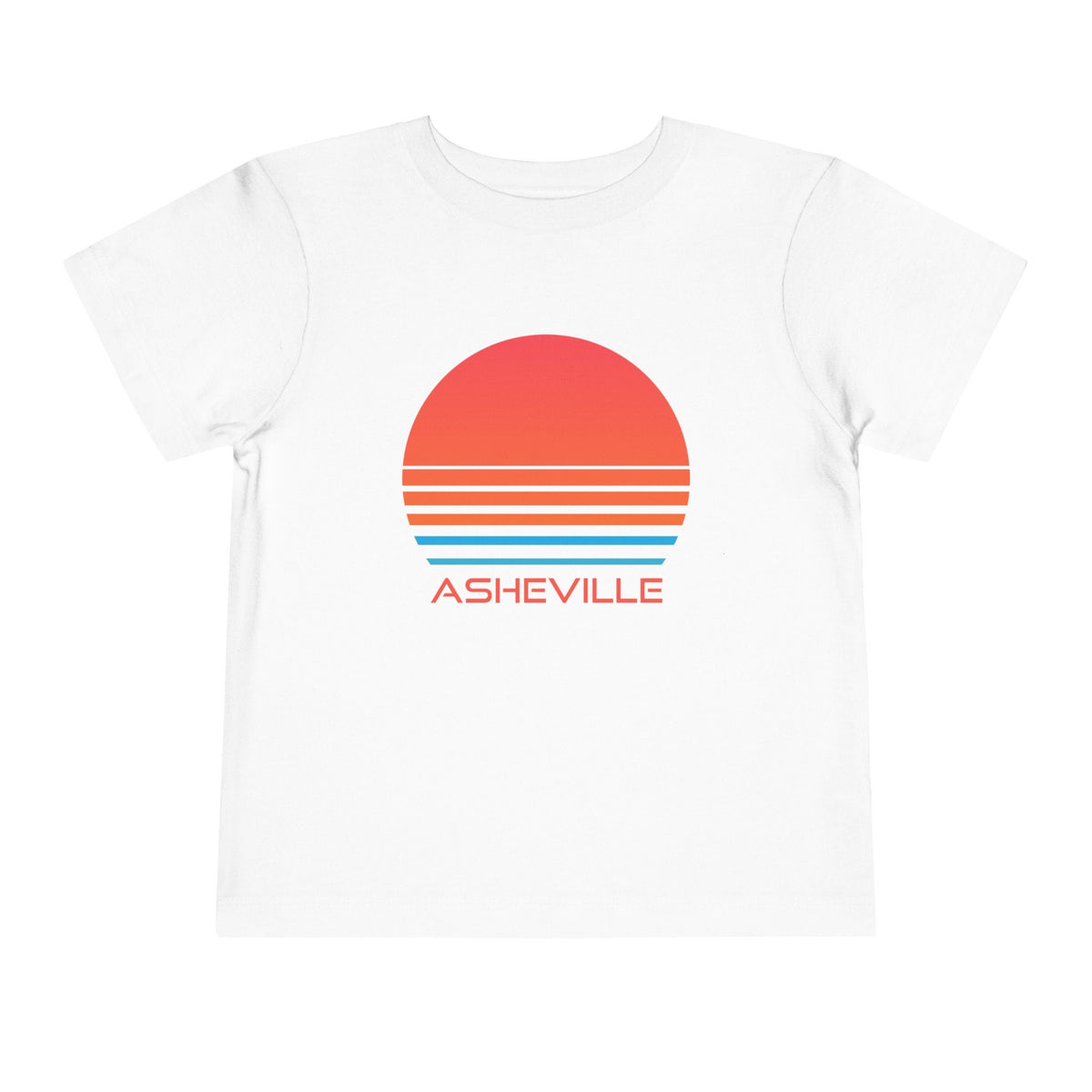 Asheville North Carolina Toddler TShirt Retro 80s Toddler Asheville Shirt Personalization Available Graphic Tee – Aesthetic Look · Perfect For Daily Wear