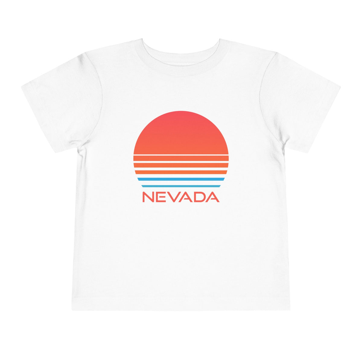 Nevada Toddler TShirt Retro 80s Unisex Toddler Nevada Shirt Personalization Available Graphic Tee – Aesthetic Look · Perfect For Daily Wear