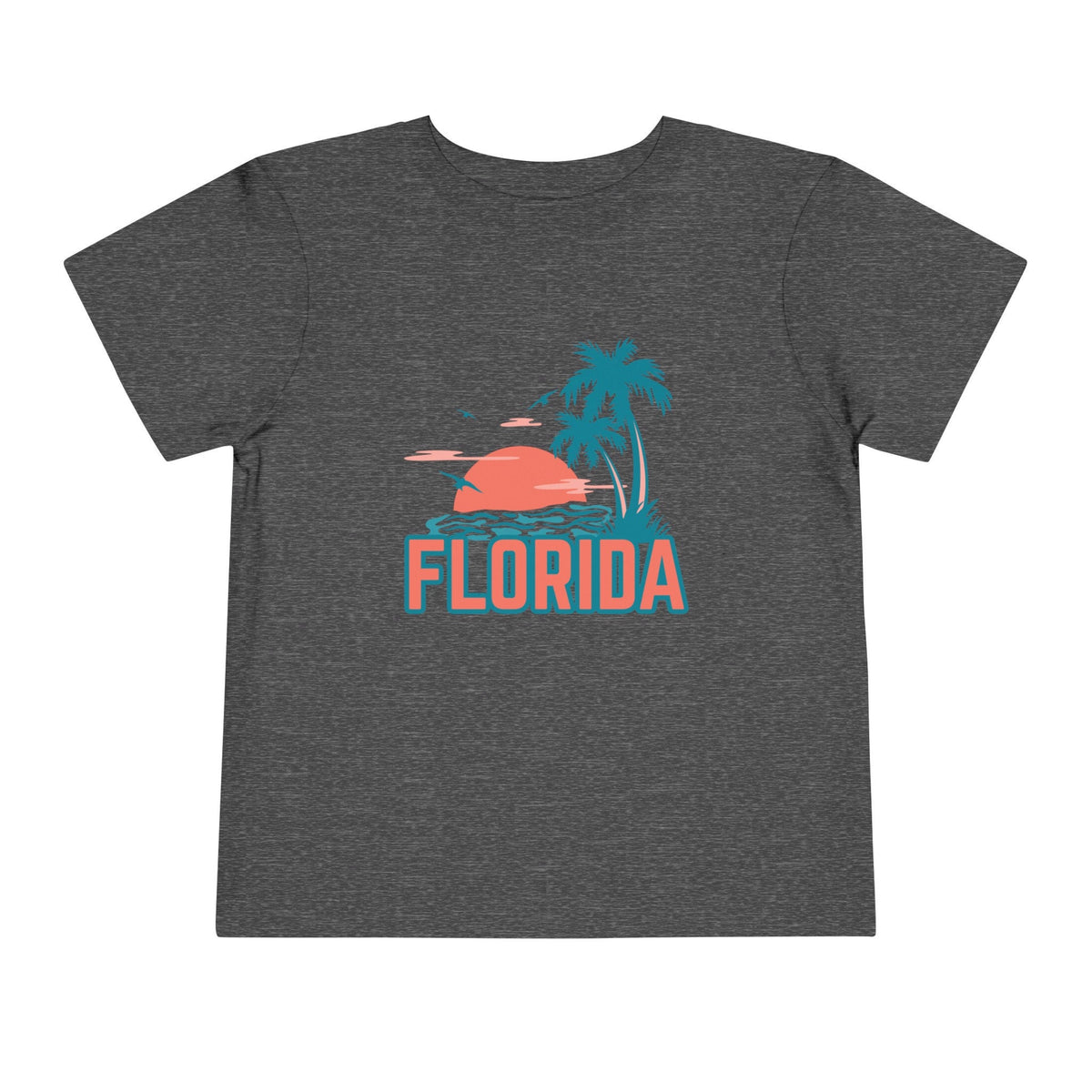 Florida Toddler TShirt Retro Palm Tree Unisex Toddler Florida Shirt Personalization Available Graphic Tee – Fan Favorite · High-Quality Print