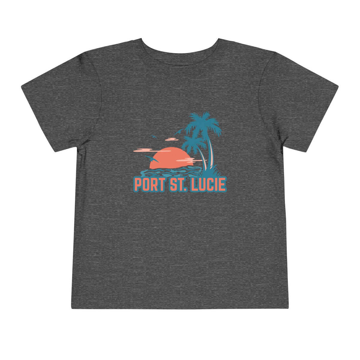 Port St Lucie Florida Toddler TShirt Retro Palm Tree Toddler Port St Lucie Shirt Personalization Available Graphic Tee – Everyday Comfort · Perfect For Daily Wear