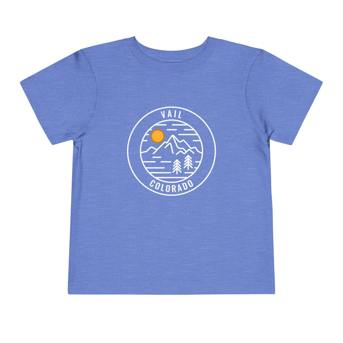 Vail Colorado Toddler TShirt Retro Mountain Toddler Vail Shirt Personalization Available Graphic Tee – Fan Favorite · Perfect For Daily Wear