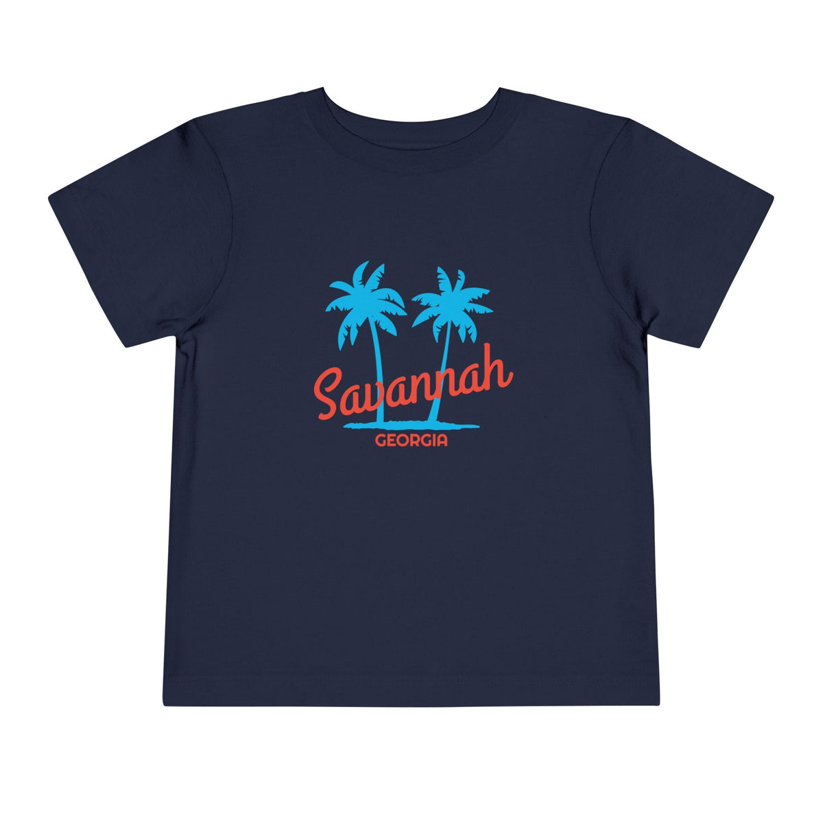 Savannah Georgia Toddler TShirt Retro Palm Tree Toddler Savannah Shirt Personalization Available Graphic Tee – Bold Style · Must-Have Style