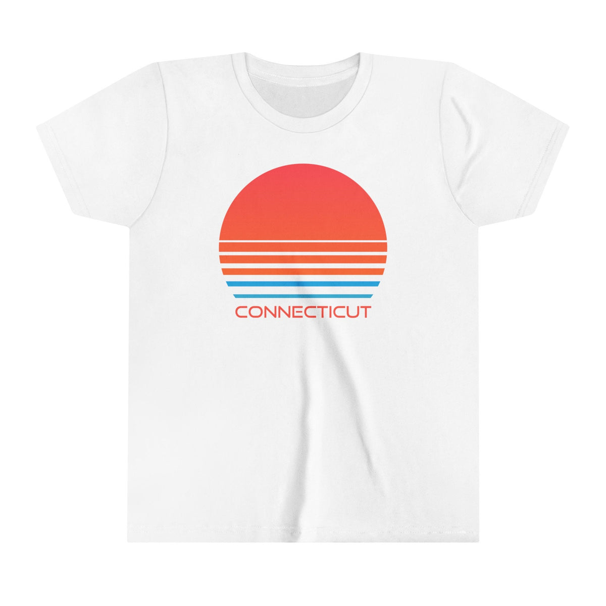 Connecticut Youth Shirt Retro 80s Connecticut Kid39s TShirt Personalization Available Graphic Tee – Aesthetic Look · High-Quality Print