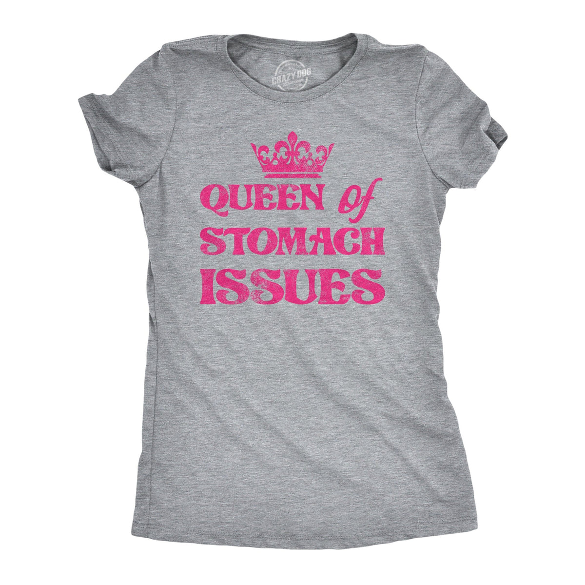 QUEEN of Stomach Issues Shirt Funny Shirts Empowered Queen of Tummy Troubles Tee Cute Top for Stomach Issue Warriors IBS Shirts Crown Graphic Tee – Aesthetic Look · Must-Have Style