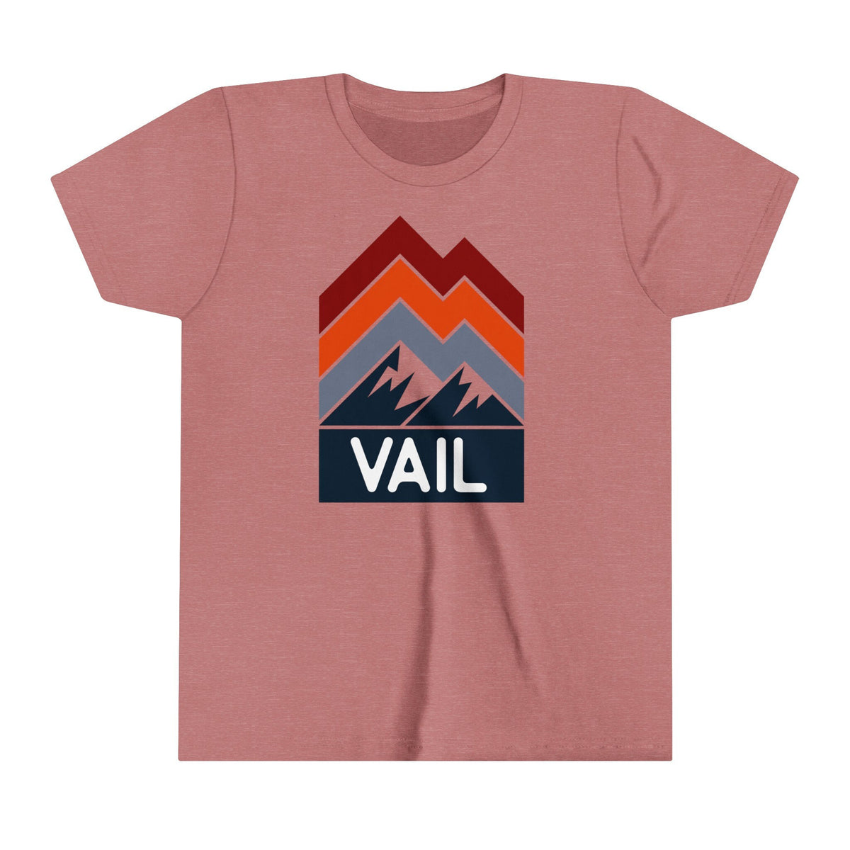 Vail Colorado Youth Shirt Retro Mountain Vail Kid39s TShirt Personalization Available Graphic Tee – Soft Feel · High-Quality Print