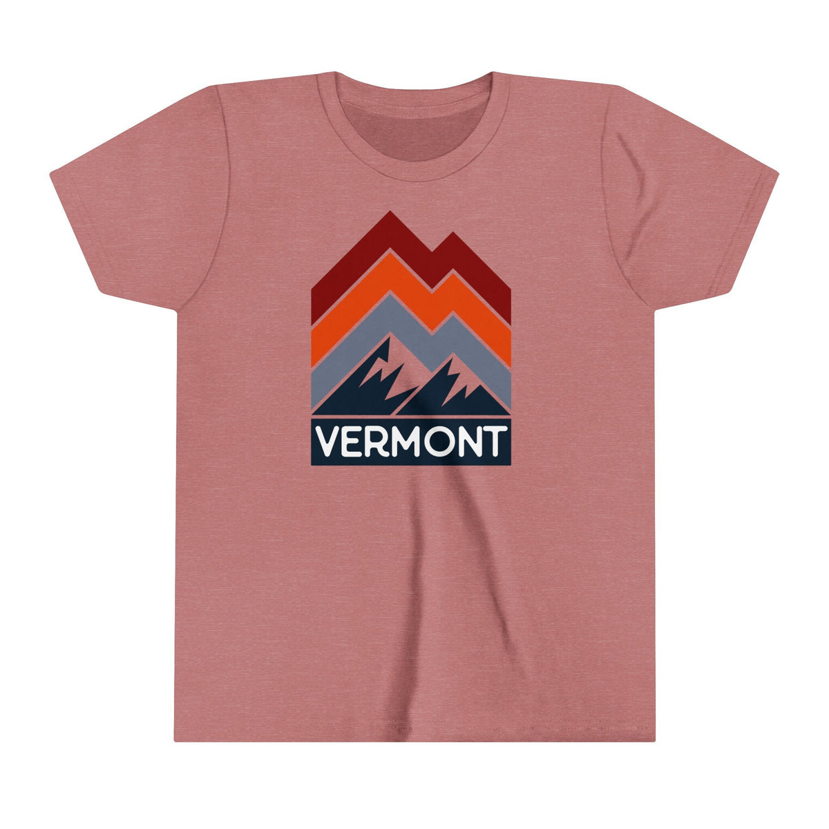 Vermont Youth Shirt Retro Mountain Vermont Kid39s TShirt Personalization Available Graphic Tee – Premium Graphic · High-Quality Print