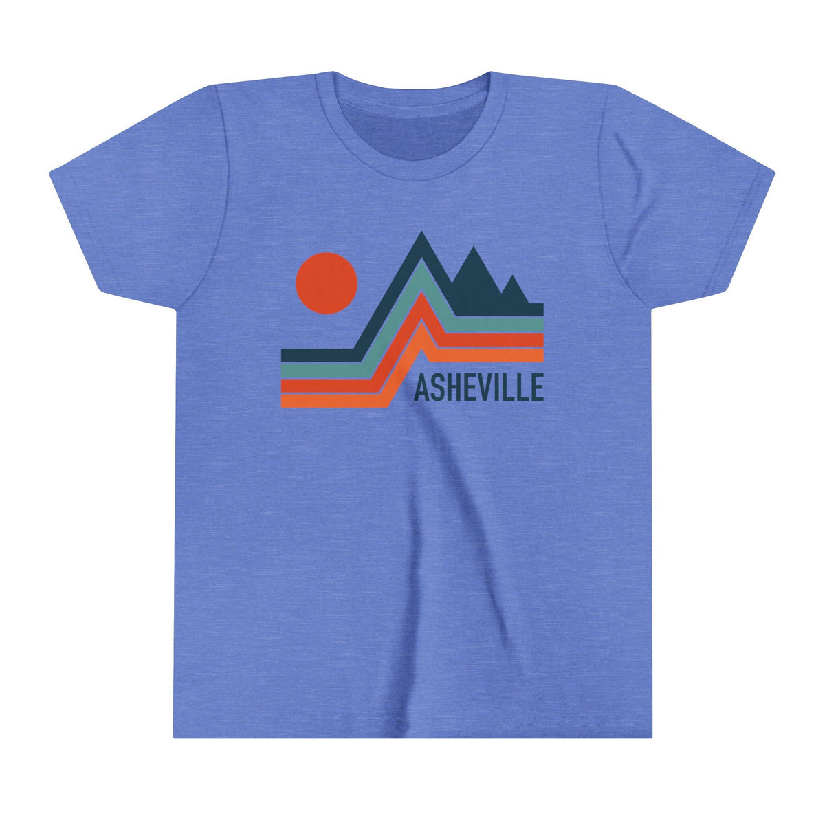 Asheville North Carolina Youth Shirt Retro Mountain Asheville Kid39s TShirt Personalization Available Graphic Tee – Aesthetic Look · Great Gift For Fans