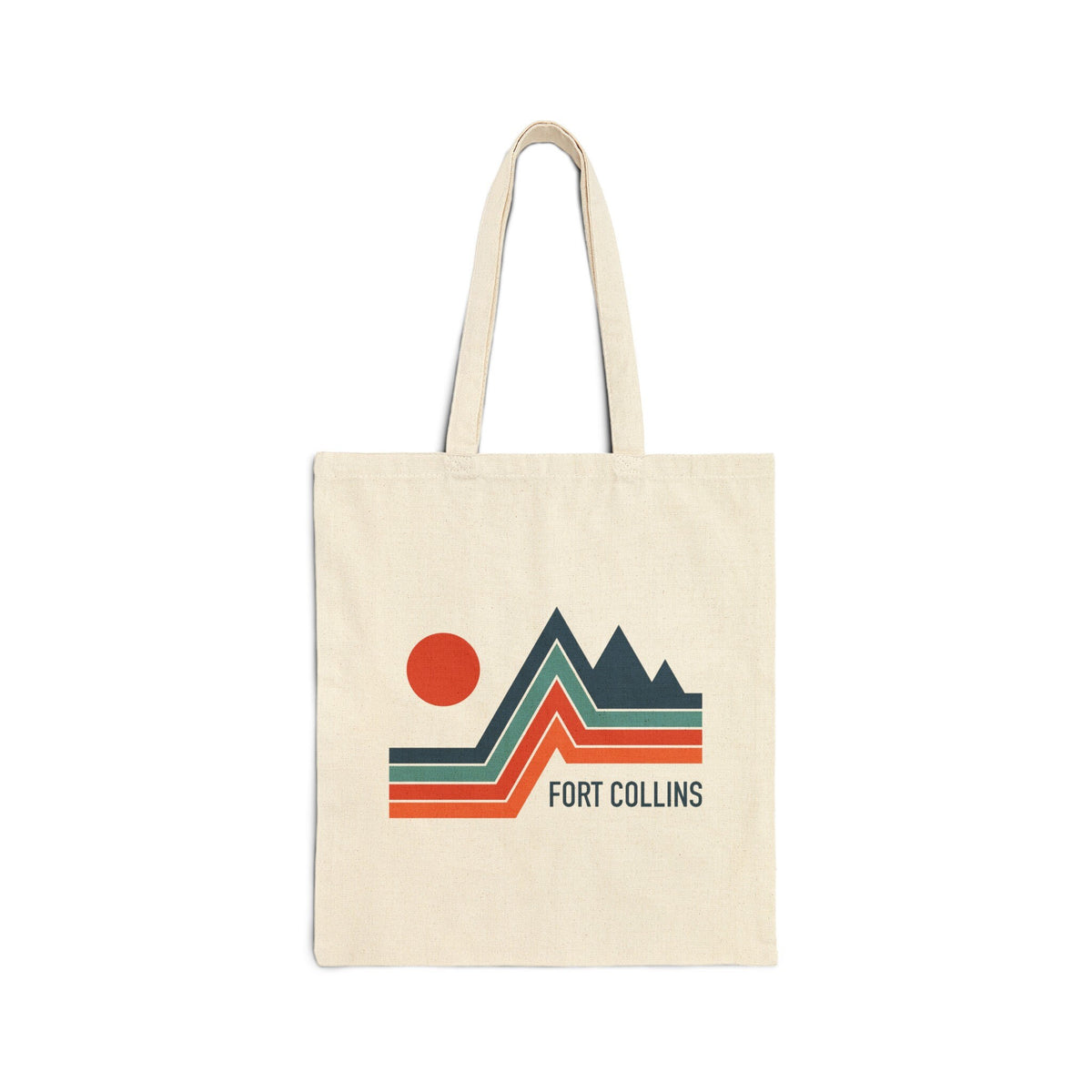 Fort Collins Colorado Cotton Canvas Fort Collins Tote Bag Personalization Available Tote Bag – Warm & Stylish · Trending Graphic Apparel