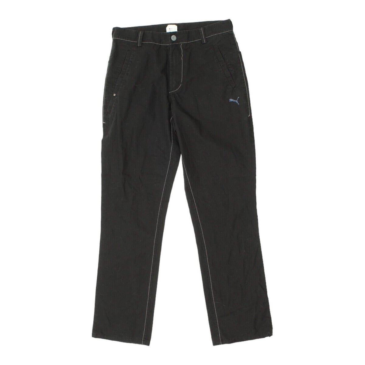 Puma Mens Black Cotton Sports Trousers Vintage Designer Sportswear VTG Graphic Tee – Warm & Stylish · High-Quality Print