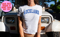 Auckland New Zealand Baby Tee SNUG FIT Gifts Shirt Tshirt Her Women Trendy 90s Y2K Summer Pink Blue White Grey Aesthetic Graphic Tee – Bold Style · Trending Graphic Apparel